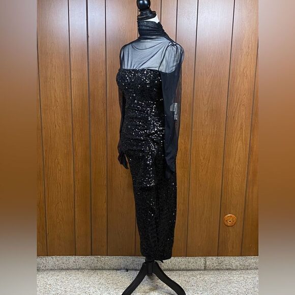 Chiara Boni La Petite Robe Morika Illusion Midi-Dress size 4 - Picture 7 of 12